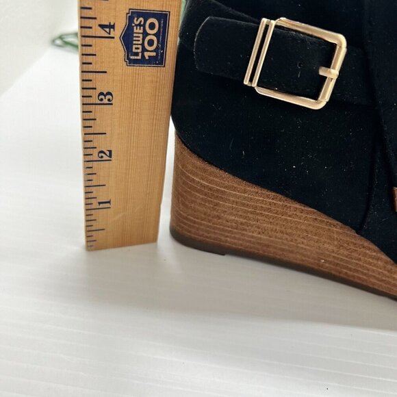 Dr. Scholls Womens Black Cameo Wedge Bootie Boots Shoes Size 7 - Picture 11 of 11